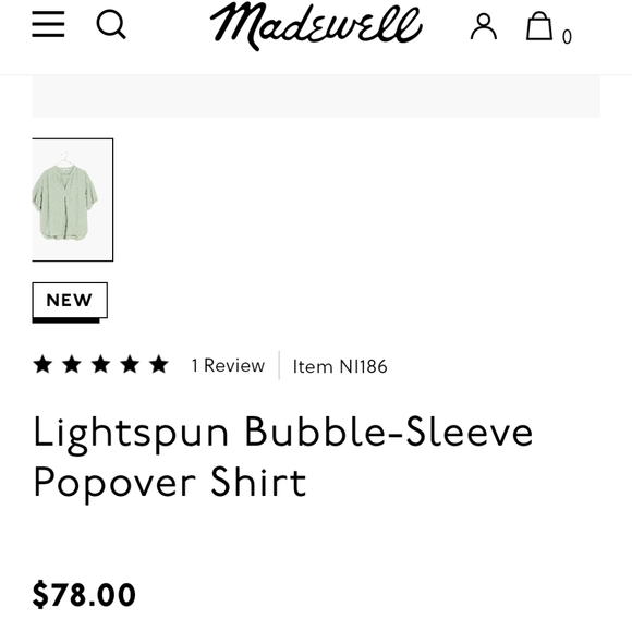 Madewell crinkle gauze top - Picture 2 of 5